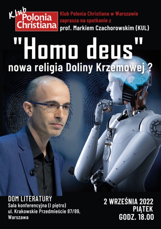 Prof. Marek Czachorowski w Warszawie - plakat promujący spotkanie